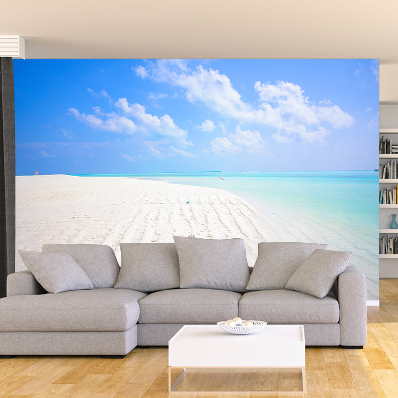 Photography Stain Resistant Mural Wallpaper Beautiful Beach Indoor Wall Mural