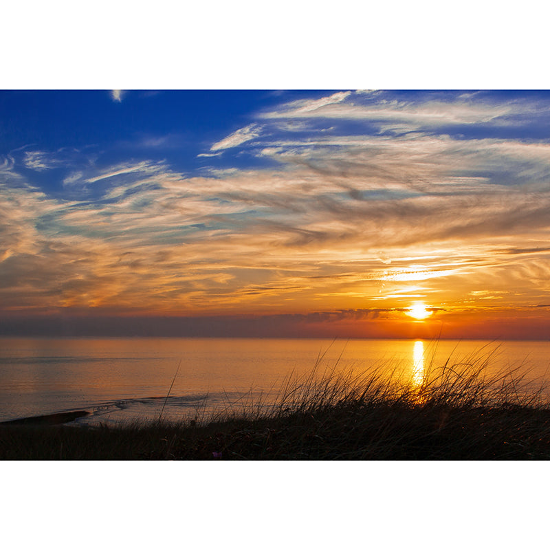 Modern Style Mural Wallpaper Setting Sun Photography Indoor Wall Mural