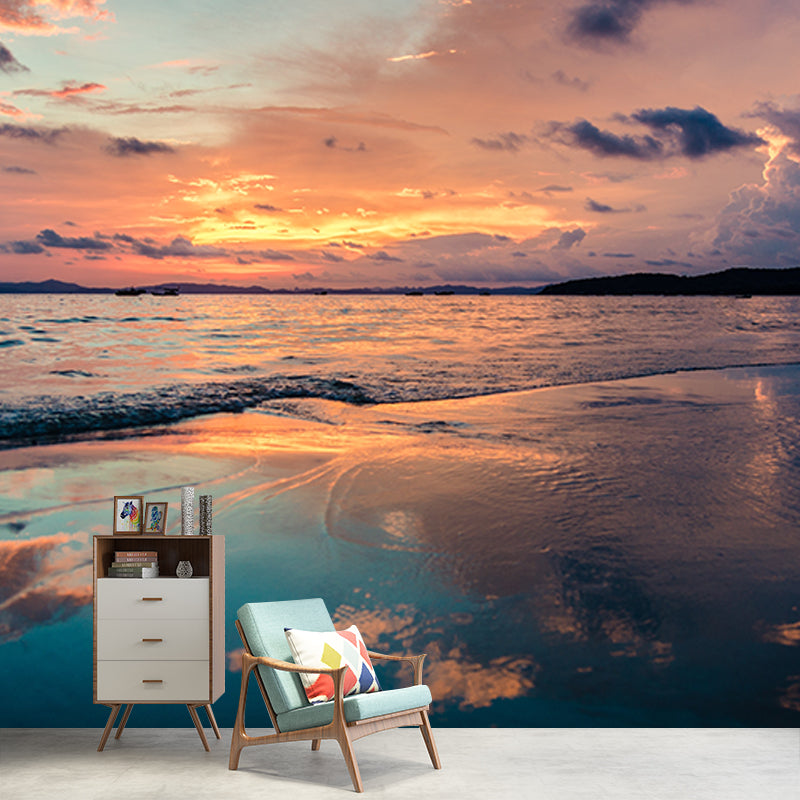 Photography Environment Friendly Mural Wallpaper Setting Sun Bedroom Wall Mural