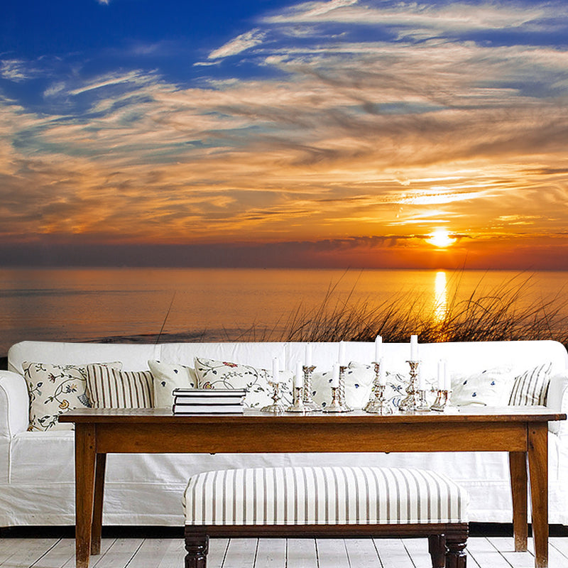 Photography Environment Friendly Mural Wallpaper Setting Sun Bedroom Wall Mural