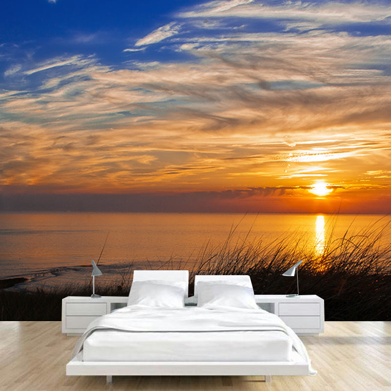 Photography Environment Friendly Mural Wallpaper Setting Sun Bedroom Wall Mural