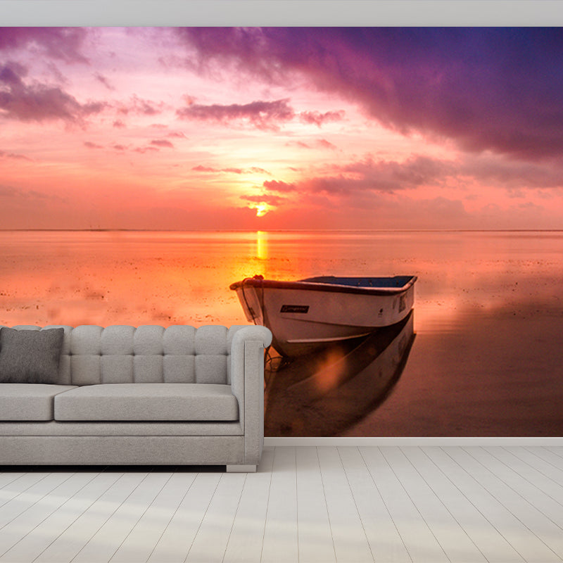 Modern Style Photography Mural Wallpaper Setting Sun Indoor Wall Mural