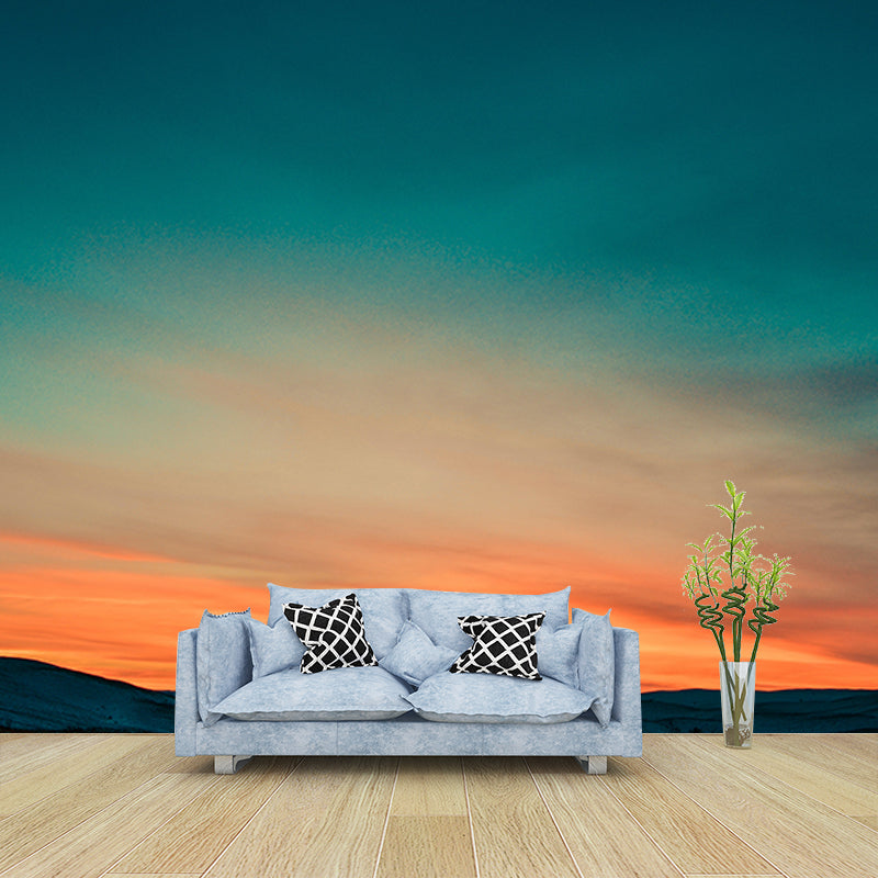 Modern Style Photography Mural Wallpaper Setting Sun Indoor Wall Mural