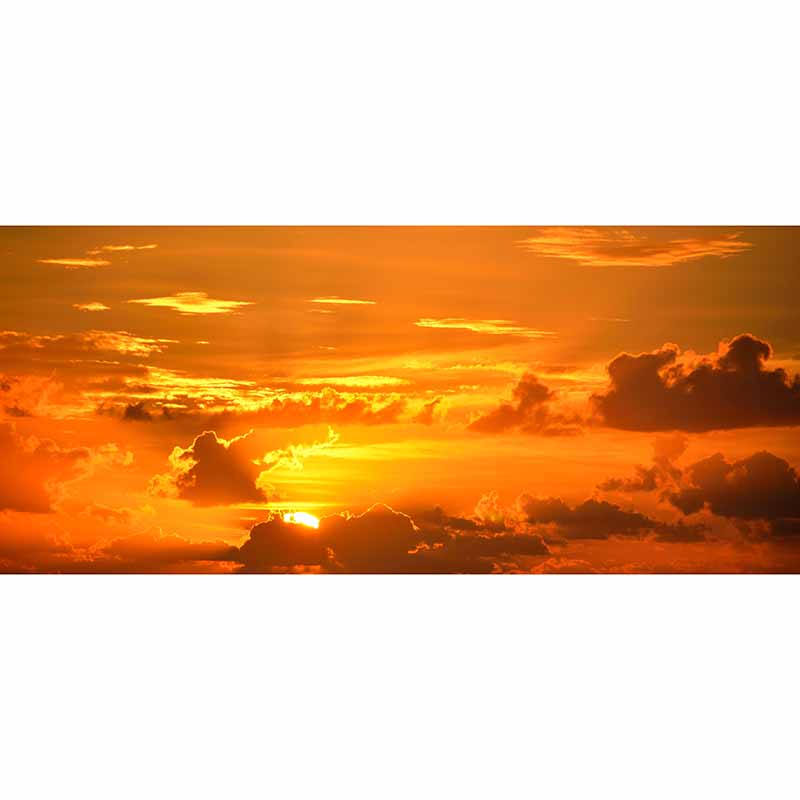 Photography Stain Resistant Mural Wallpaper Setting Sun Sleeping Room Wall Mural