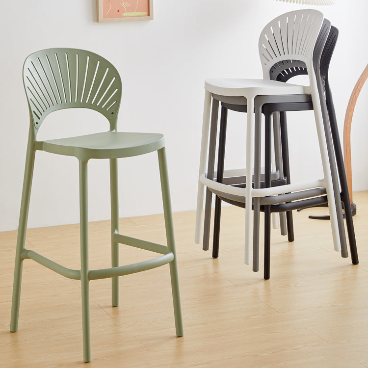 Modern Stackable Bar-stool Plastic Counter Bar Stool for Home