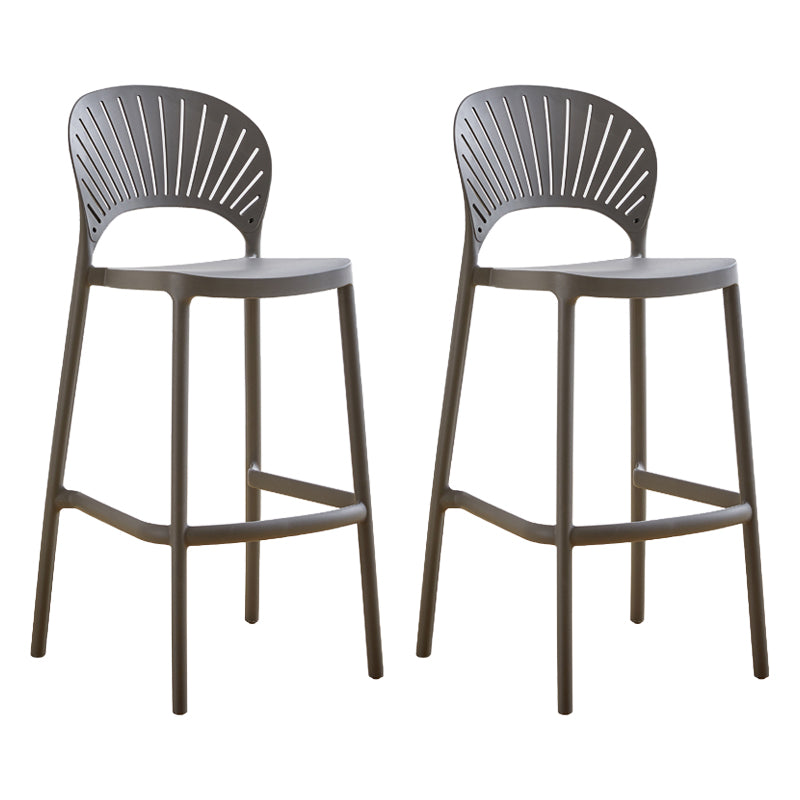 Modern Stackable Bar-stool Plastic Counter Bar Stool for Home