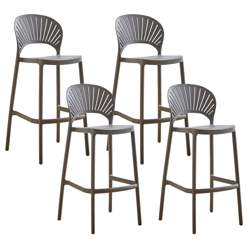 Modern Stackable Bar-stool Plastic Counter Bar Stool for Home