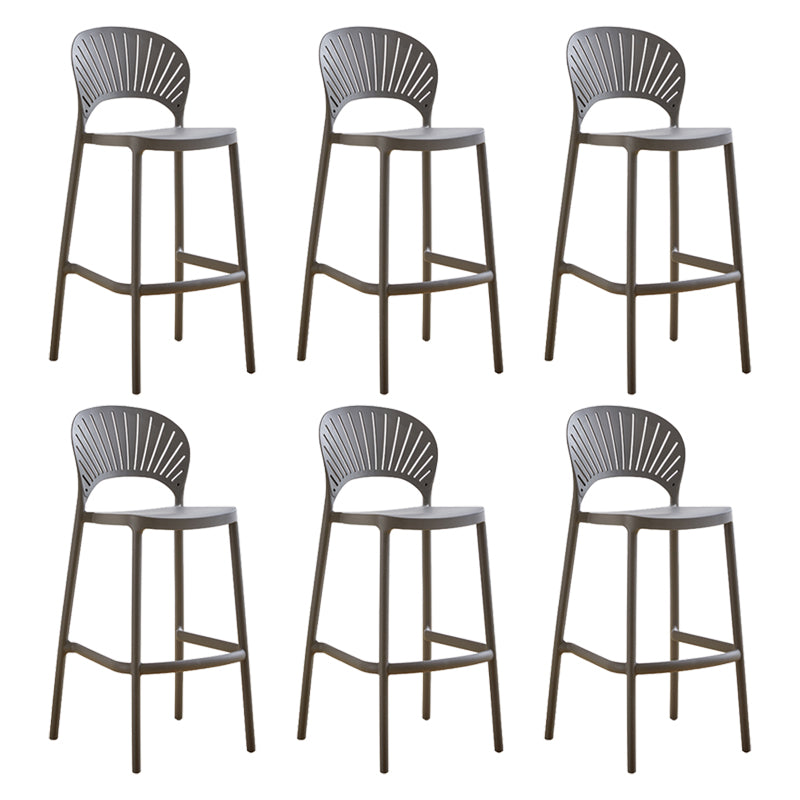 Modern Stackable Bar-stool Plastic Counter Bar Stool for Home