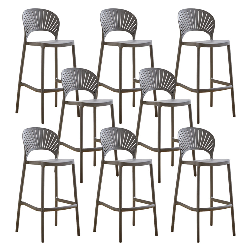 Modern Stackable Bar-stool Plastic Counter Bar Stool for Home