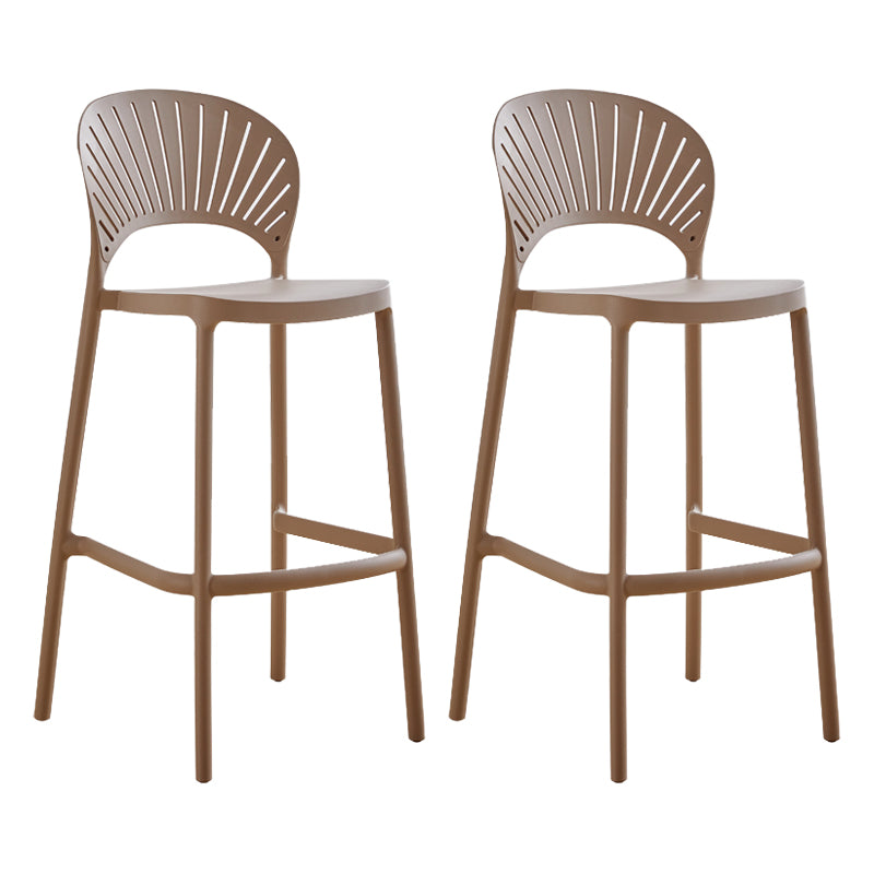 Modern Stackable Bar-stool Plastic Counter Bar Stool for Home