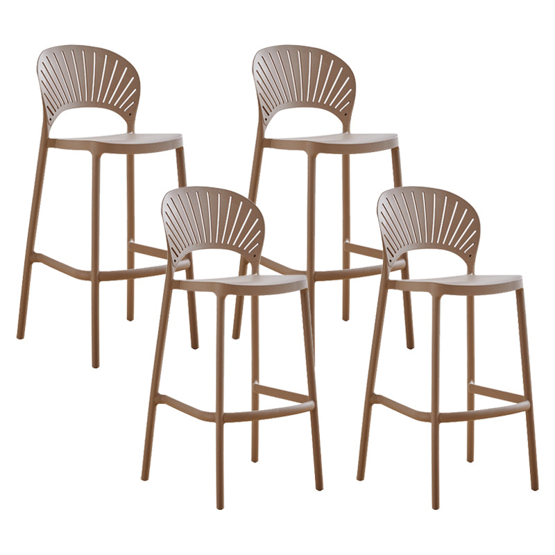 Modern Stackable Bar-stool Plastic Counter Bar Stool for Home