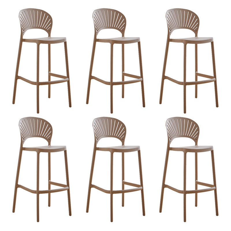 Modern Stackable Bar-stool Plastic Counter Bar Stool for Home