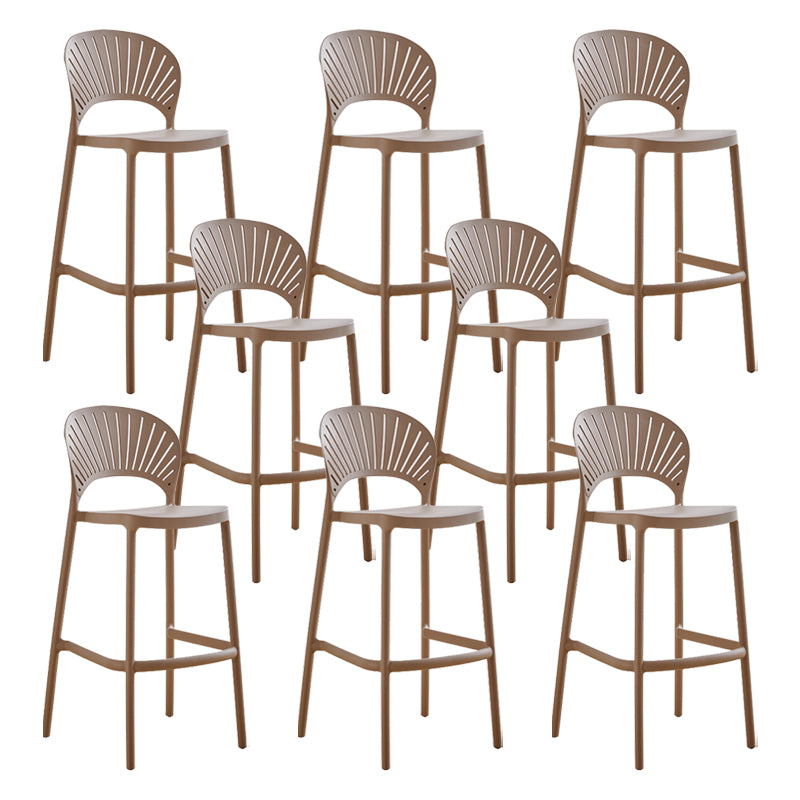 Modern Stackable Bar-stool Plastic Counter Bar Stool for Home