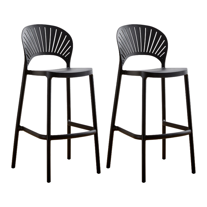 Modern Stackable Bar-stool Plastic Counter Bar Stool for Home