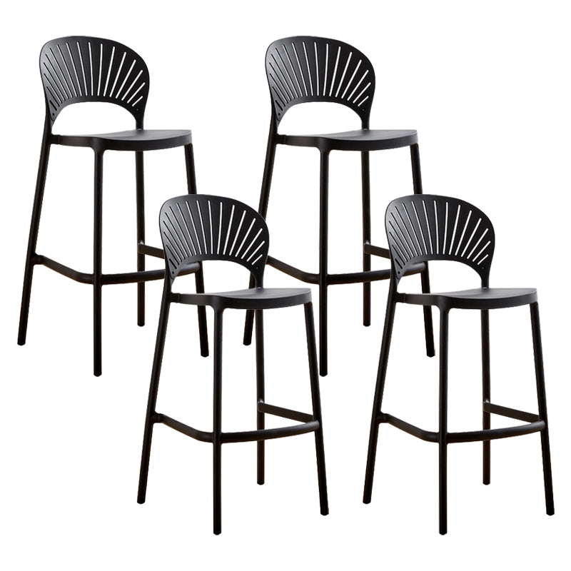 Modern Stackable Bar-stool Plastic Counter Bar Stool for Home
