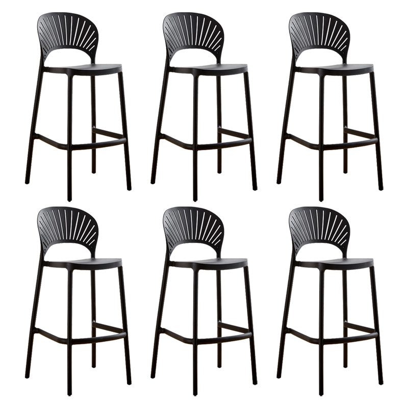 Modern Stackable Bar-stool Plastic Counter Bar Stool for Home