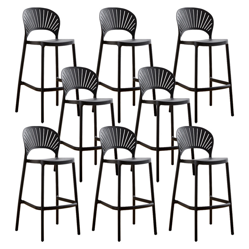 Modern Stackable Bar-stool Plastic Counter Bar Stool for Home