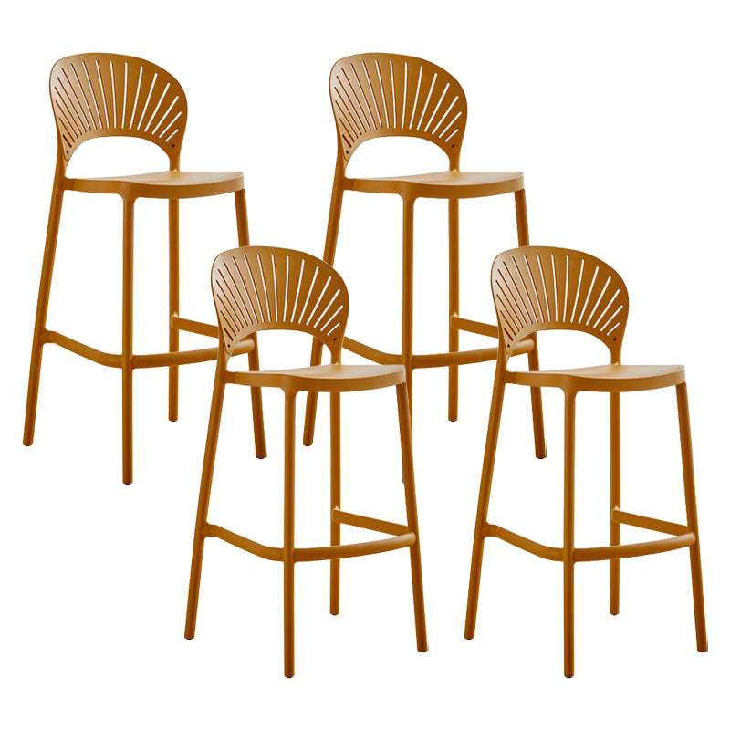 Modern Stackable Bar-stool Plastic Counter Bar Stool for Home