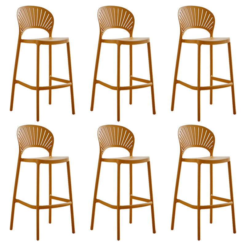Modern Stackable Bar-stool Plastic Counter Bar Stool for Home