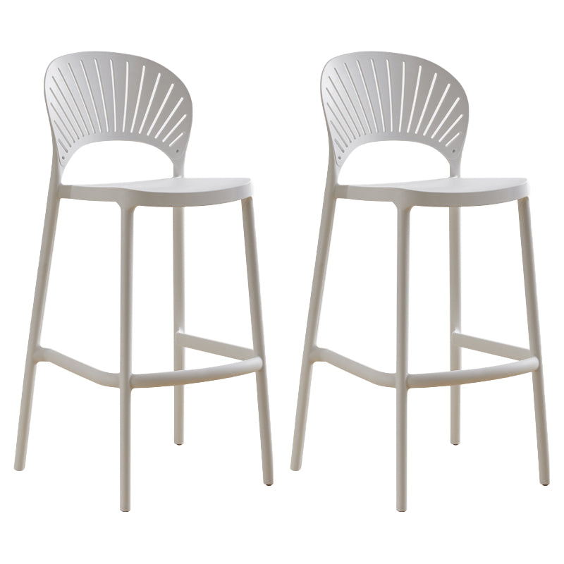 Modern Stackable Bar-stool Plastic Counter Bar Stool for Home