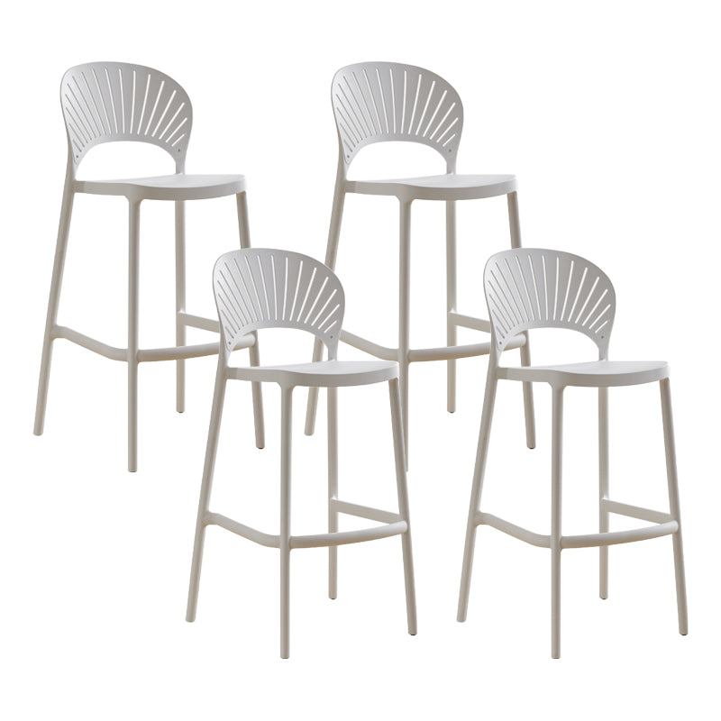 Modern Stackable Bar-stool Plastic Counter Bar Stool for Home