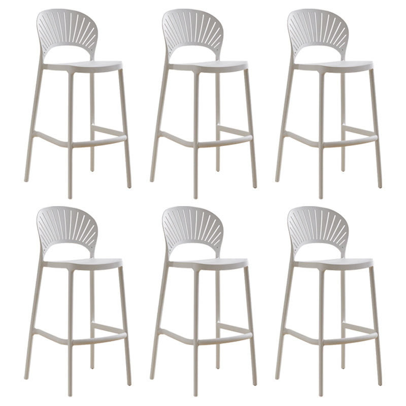 Modern Stackable Bar-stool Plastic Counter Bar Stool for Home