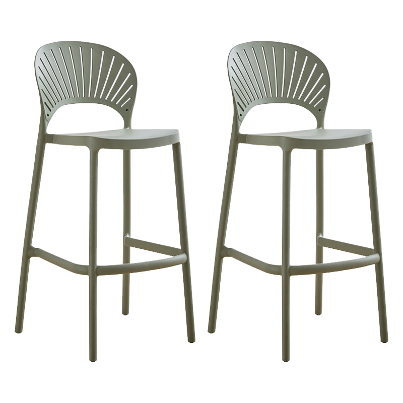 Modern Stackable Bar-stool Plastic Counter Bar Stool for Home