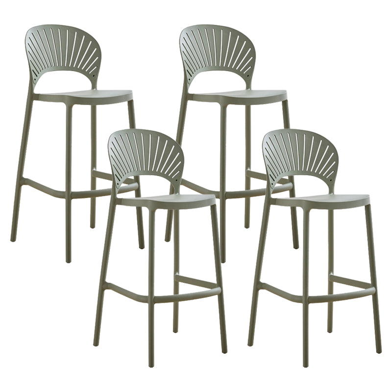 Modern Stackable Bar-stool Plastic Counter Bar Stool for Home