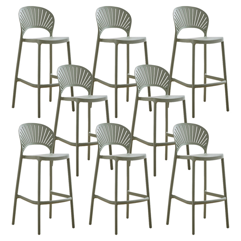 Modern Stackable Bar-stool Plastic Counter Bar Stool for Home