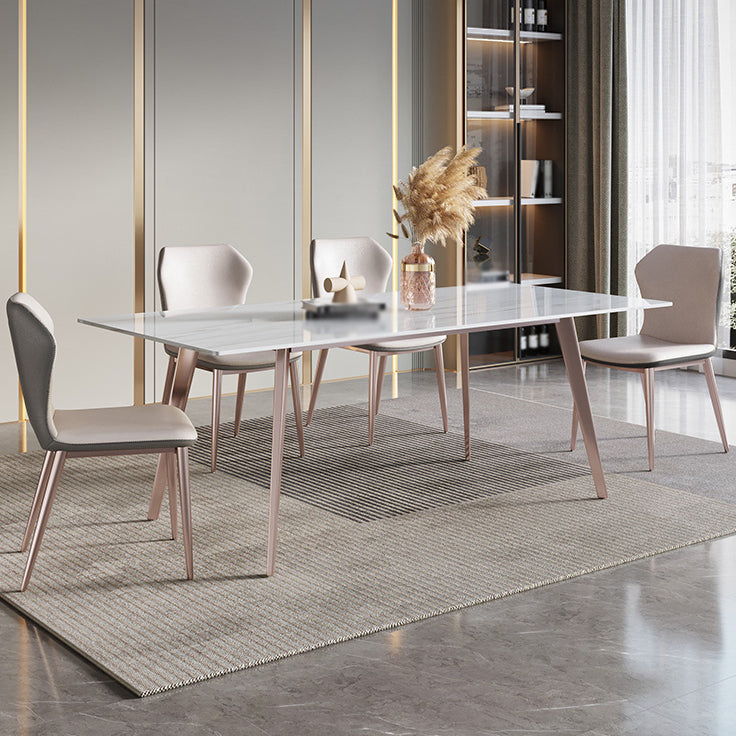 Designer Style Sintered Stone Top Dining Set 1/4/5/7 Pieces Kitchen Table with Chairs