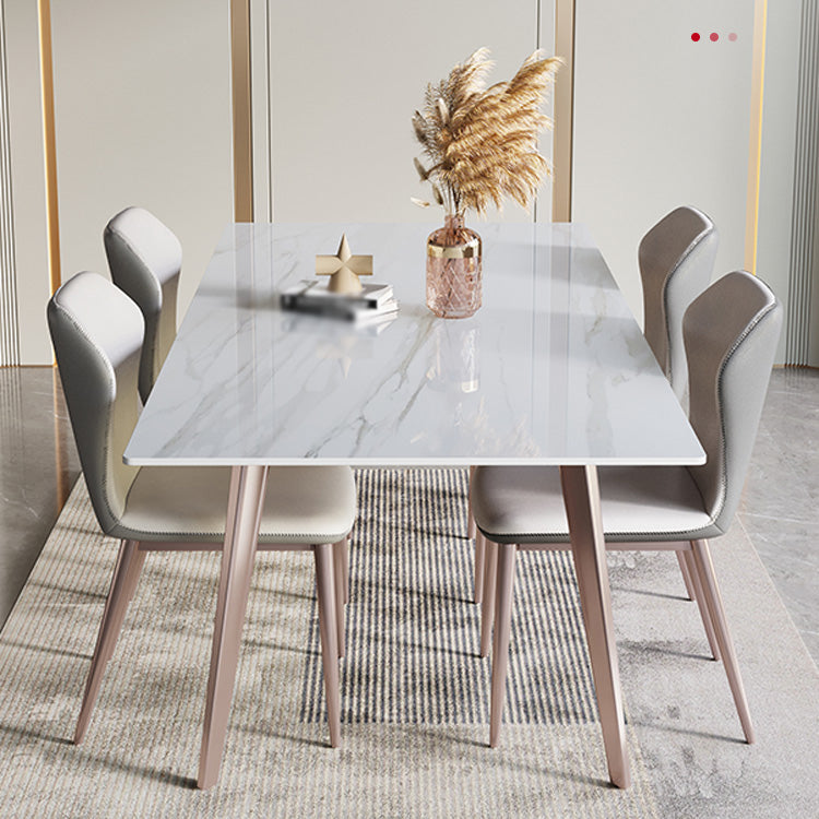 Designer Style Sintered Stone Top Dining Set 1/4/5/7 Pieces Kitchen Table with Chairs