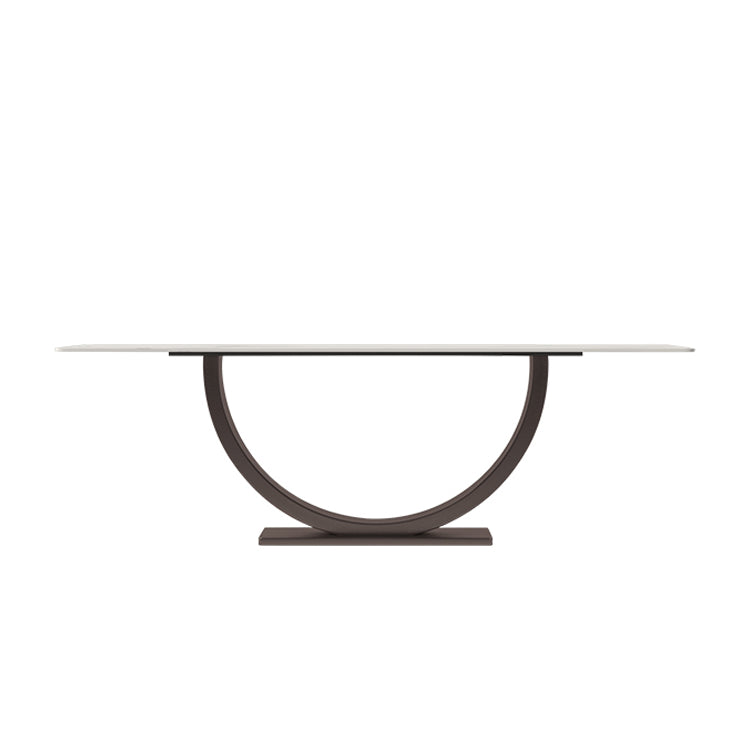Modern Rectangle Sintered Stone Dining Table Set 1/2/4/5/7 Pieces Dining Set