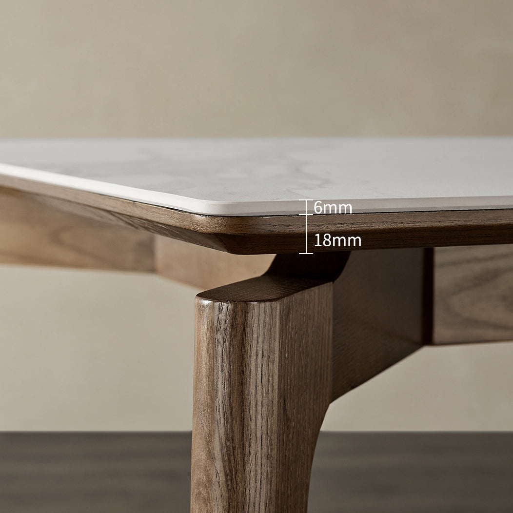 Modern Sintered Stone Top Dining Set Rectangle 1/2/4/5 Pieces Dining Room Table Set