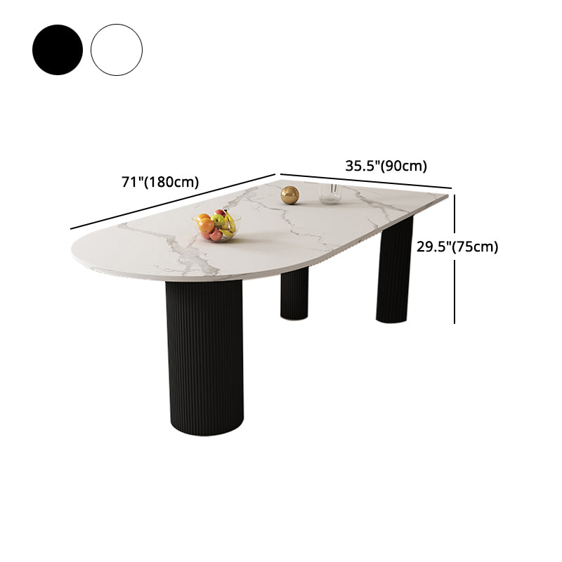 Modern Sintered Stone Dining Table Set 1/2/5 Pieces Dining Set