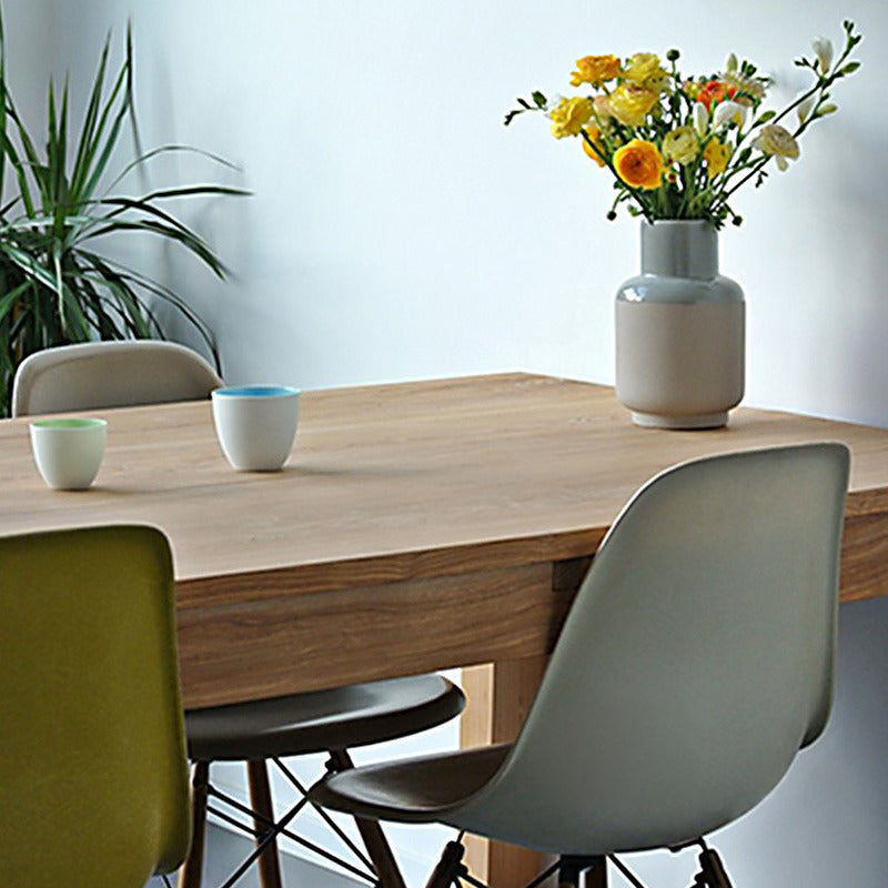 Solid Wood Modern Rectangle Table Pine Wood Top Table with Sled Base