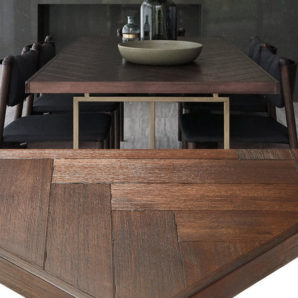 Traditional Luxury Table Rectangle Dining Site Table with Double Pedestal