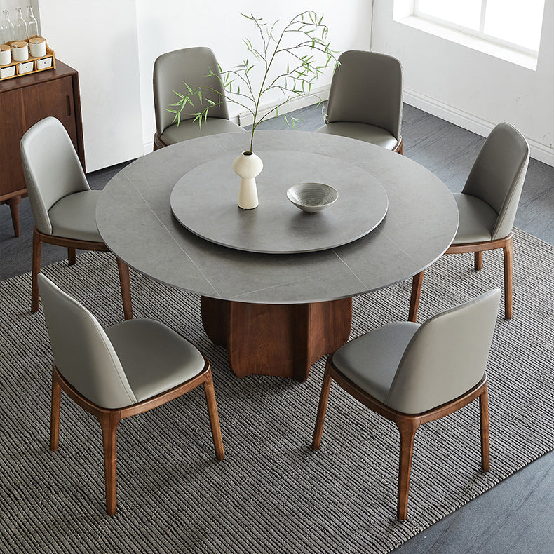 Modern Dining Table Round Sintered Stone Table for Restaurant