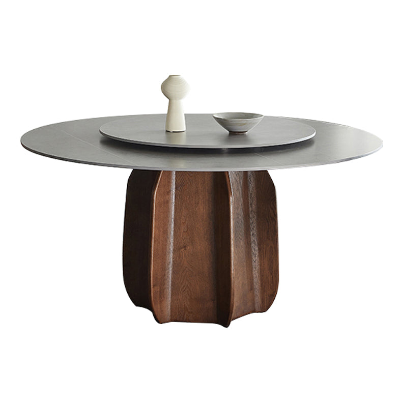 Modern Dining Table Round Sintered Stone Table for Restaurant