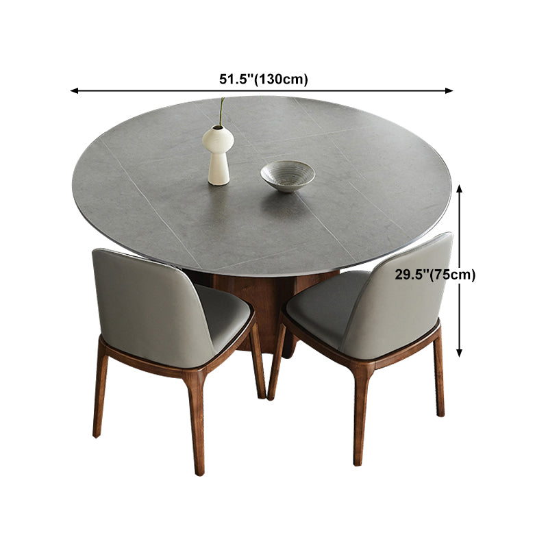 Modern Dining Table Round Sintered Stone Table for Restaurant