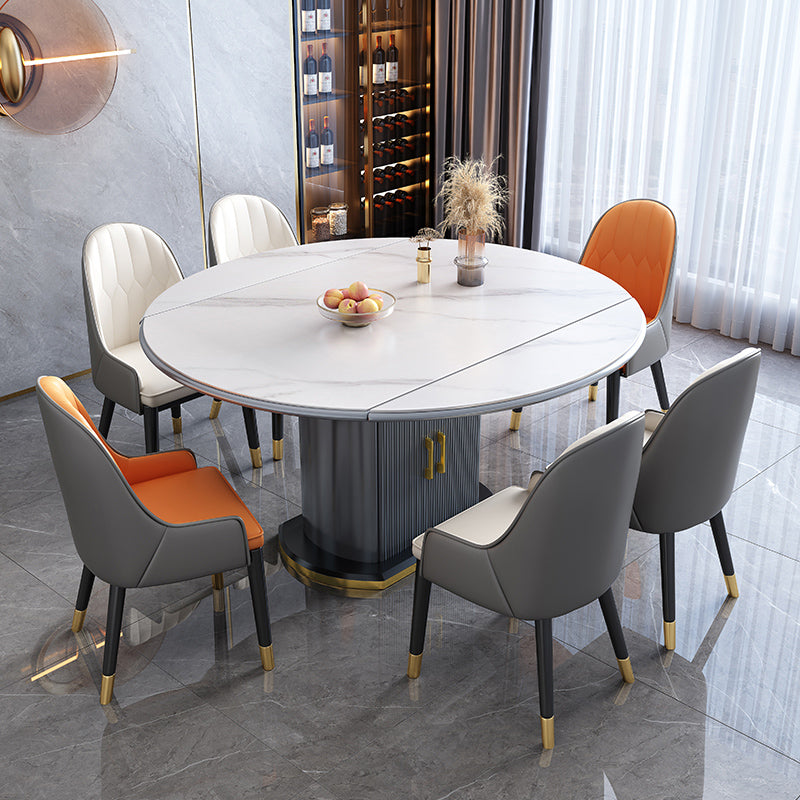 Round Stone Dining Table Traditional Luxury Drop Leaf Trestle Dining Table