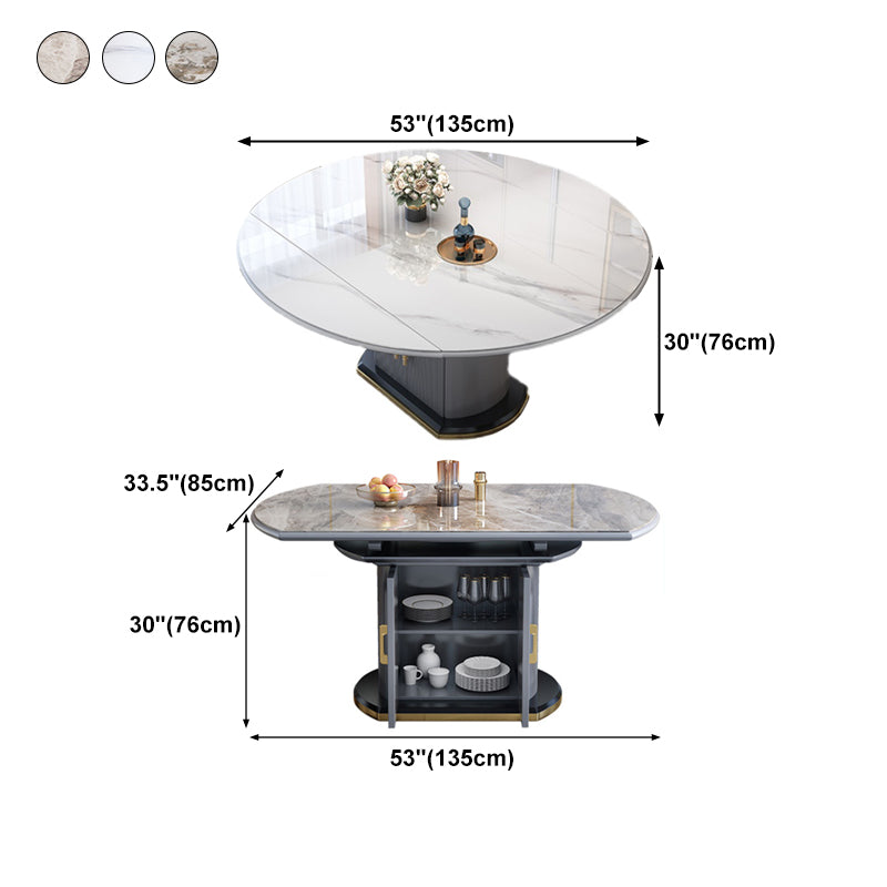 Round Stone Dining Table Traditional Luxury Drop Leaf Trestle Dining Table