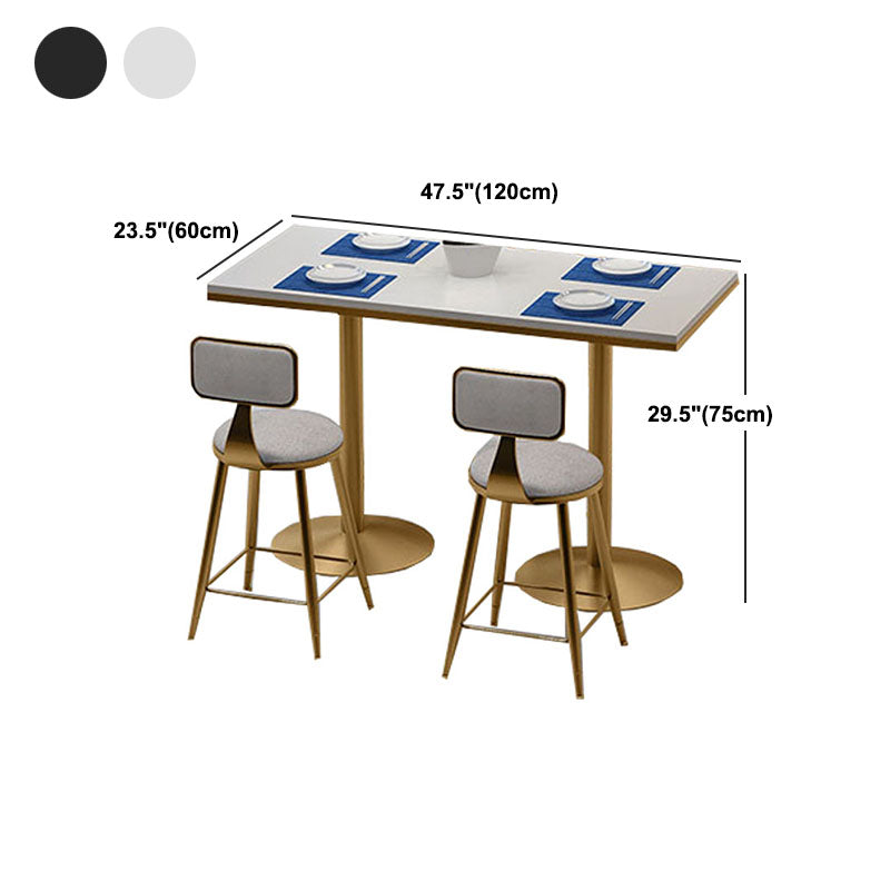 Tulip Base Dining Table Marble Gold Base Traditional Luxury Dining Table