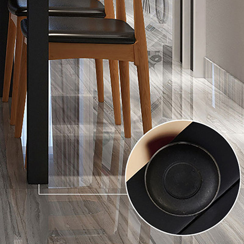 Industrial Rectangle Solid Wood Table Standard Height Dining Table with 4 Legs