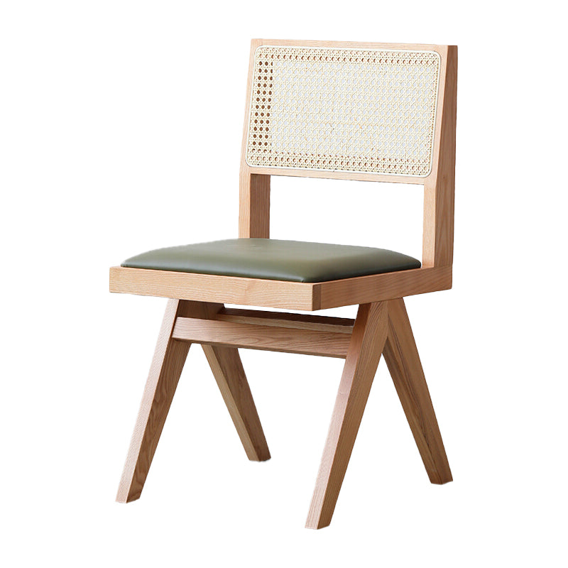 Armless Dining Chairs Modern Style Solid Wood Side Chairs for Dining Room