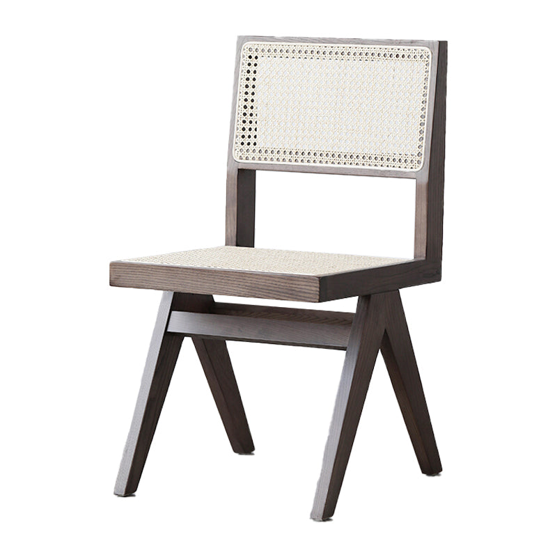 Armless Dining Chairs Modern Style Solid Wood Side Chairs for Dining Room