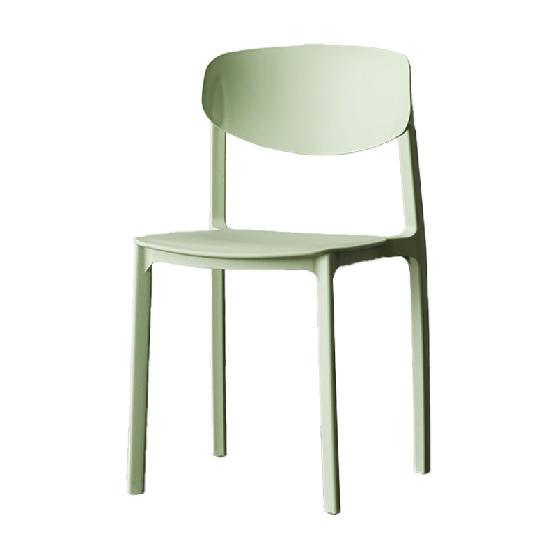 Plastic Contemporary Side Chair Open Back Indoor-Outdoor Chair