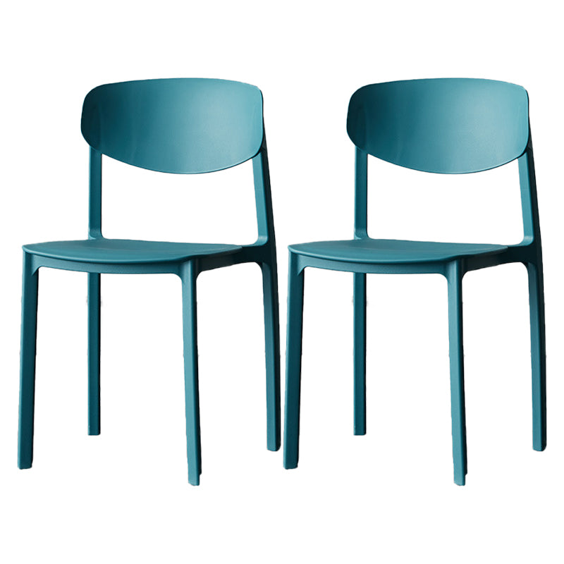 Plastic Contemporary Side Chair Open Back Indoor-Outdoor Chair