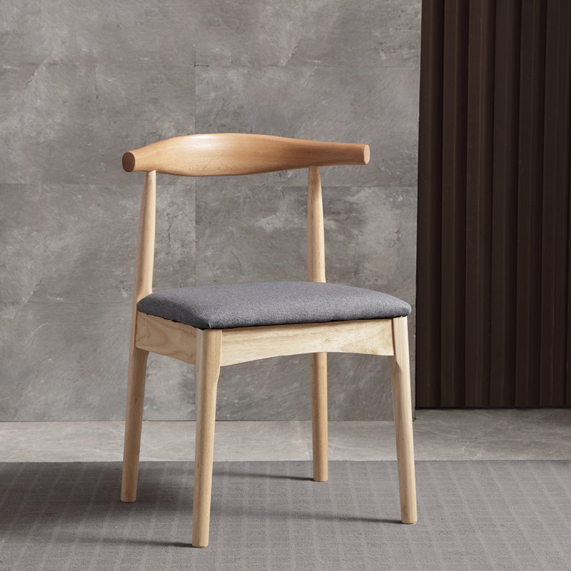 Glam Style Side Chair Wooden Open Back Indoor Dining Side Chair