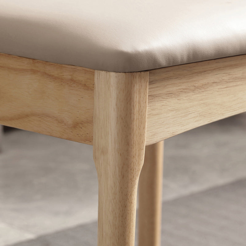 Glam Style Side Chair Wooden Open Back Indoor Dining Side Chair