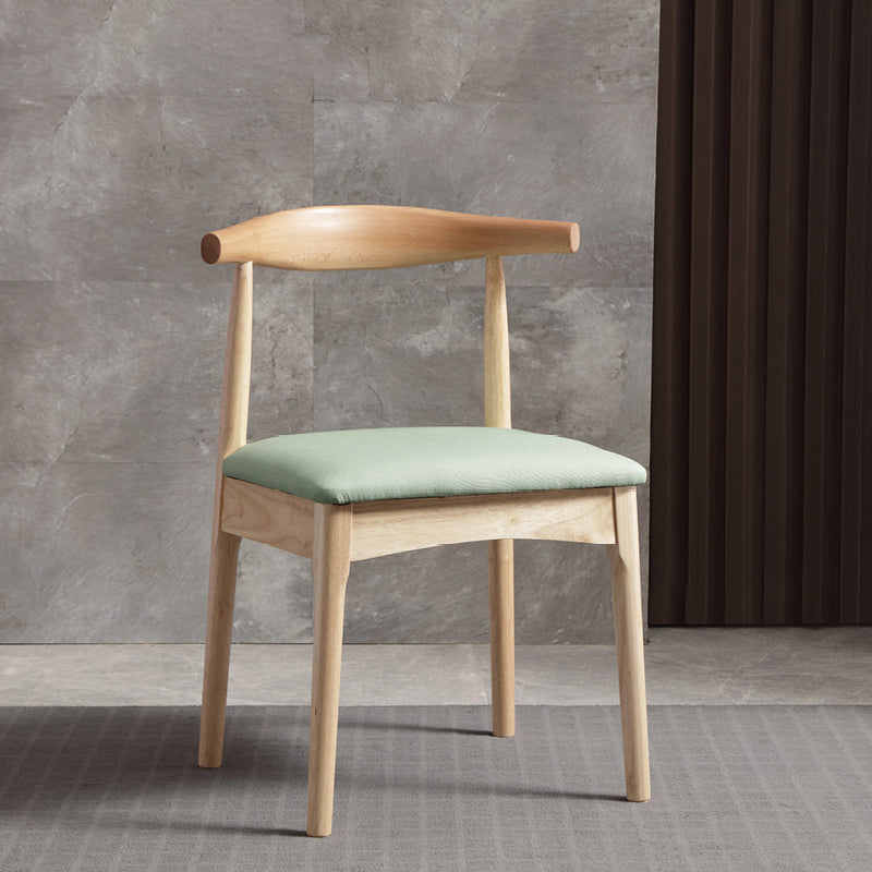 Glam Style Side Chair Wooden Open Back Indoor Dining Side Chair